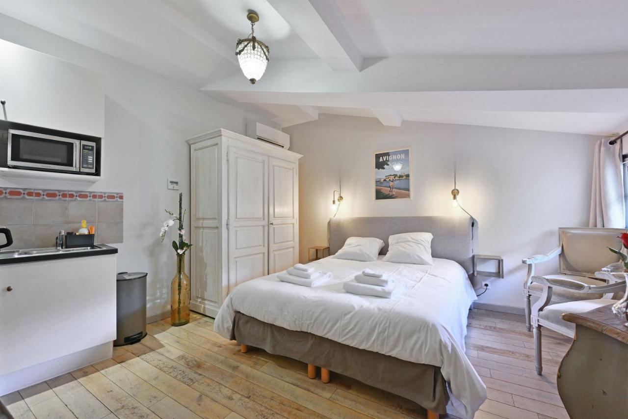 Au Coeur Des Papes, Dans Batisse De Charme Studios & Appartements En Coeur De Ville Avinyon Dış mekan fotoğraf
